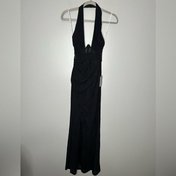 Lulus Never Ending Glamour Halter Gown NWT - Picture 5 of 8
